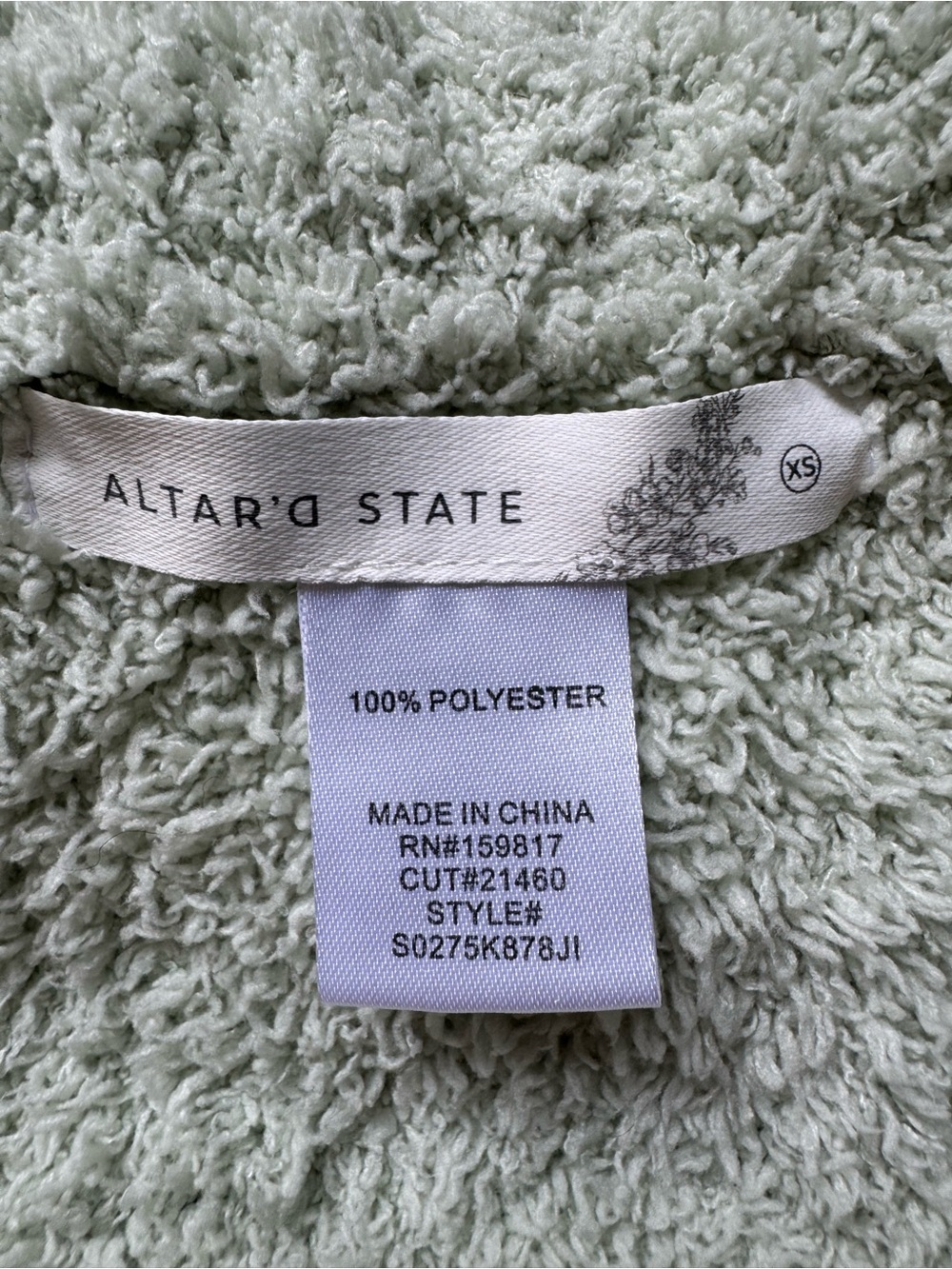 Altar'd State Women's Crewneck Sweater in Pale Gray - Picture 3 of 4
